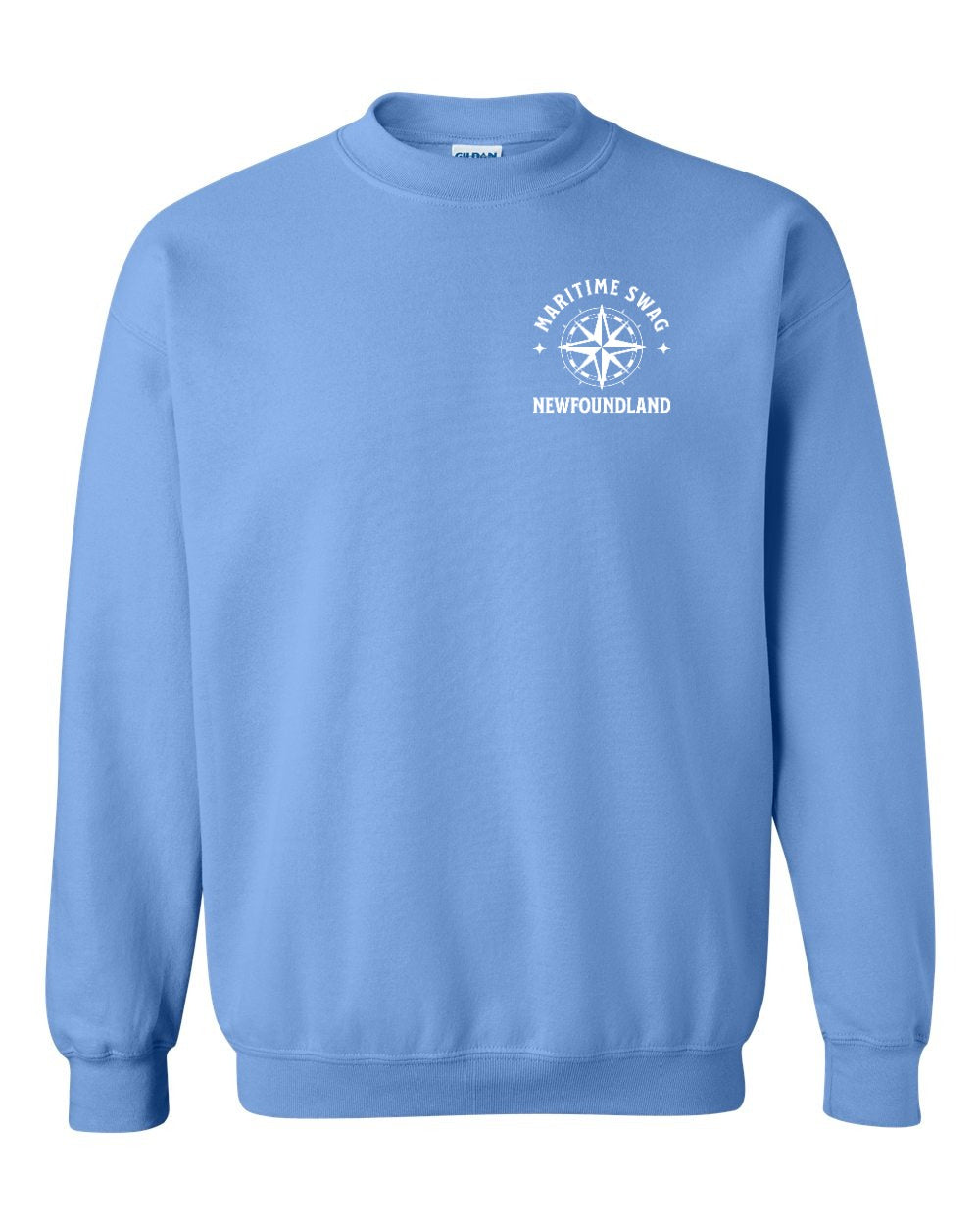 Maritime Swag NFLD Compass Left Chest Crewneck Sweatshirt - Unisex