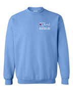 A piece of My heart in NFLD (Red Heart) Left Chest and Back Crewneck Sweatshirt - Unisex