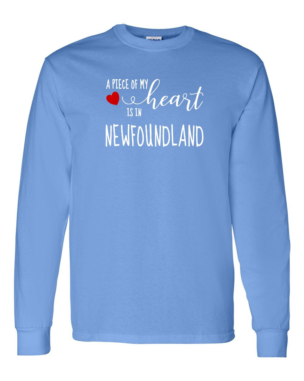 A piece of My heart in NFLD (Red Heart) Long Sleeve - Unisex