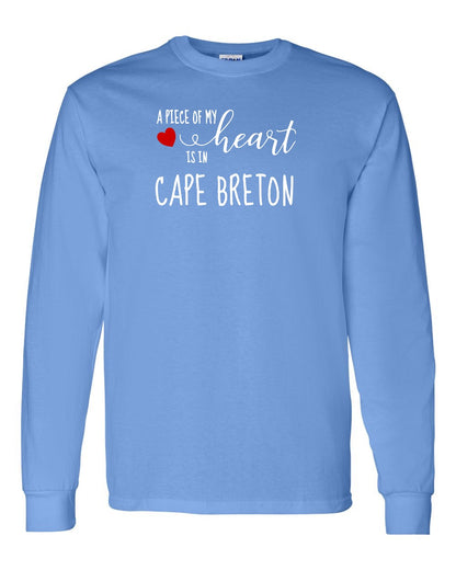 A piece of My heart in Cape Breton (Red Heart) Full Long Sleeve Tee