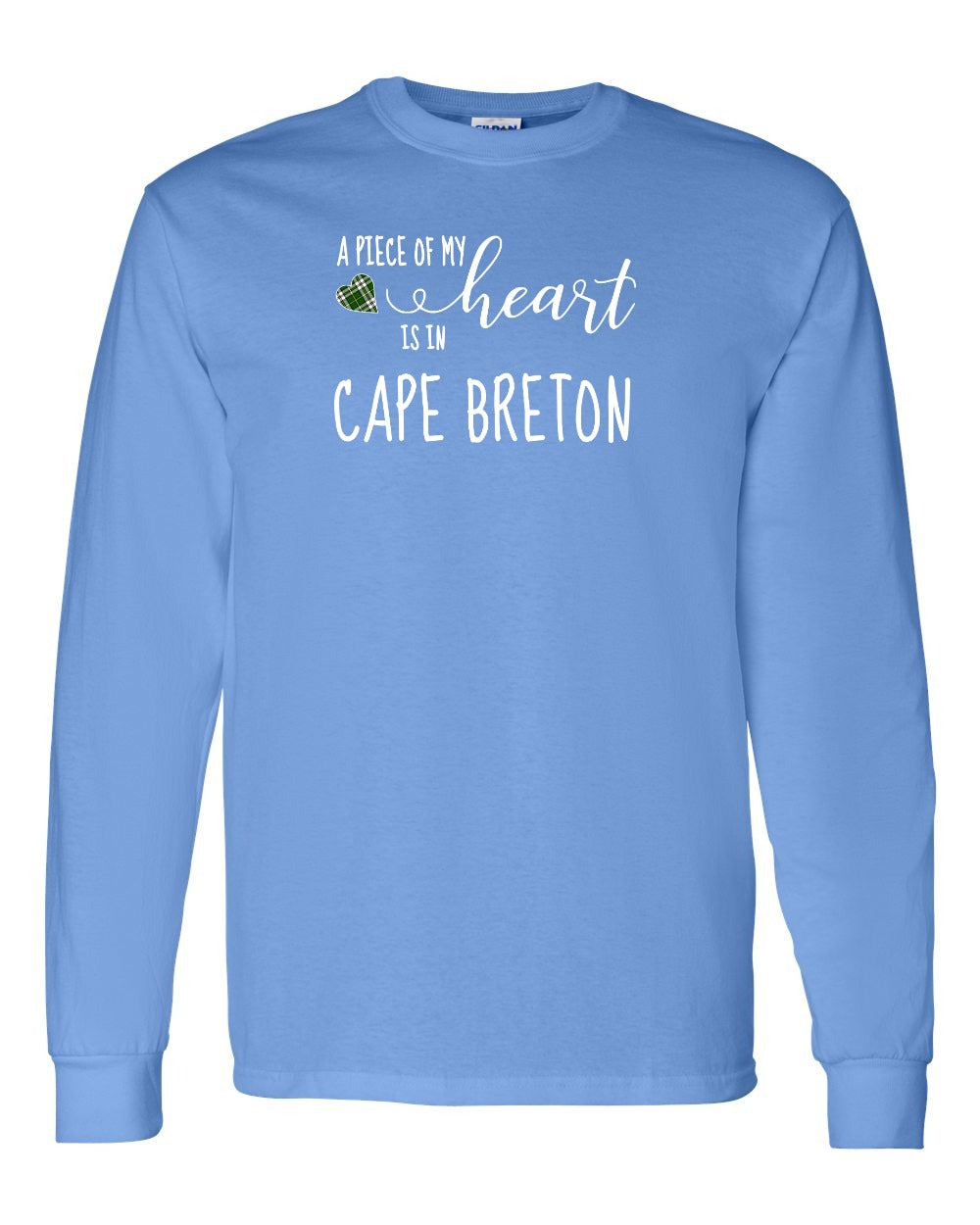 A piece of My heart in CB Tartan Heart Long Sleeve Tee - Unisex