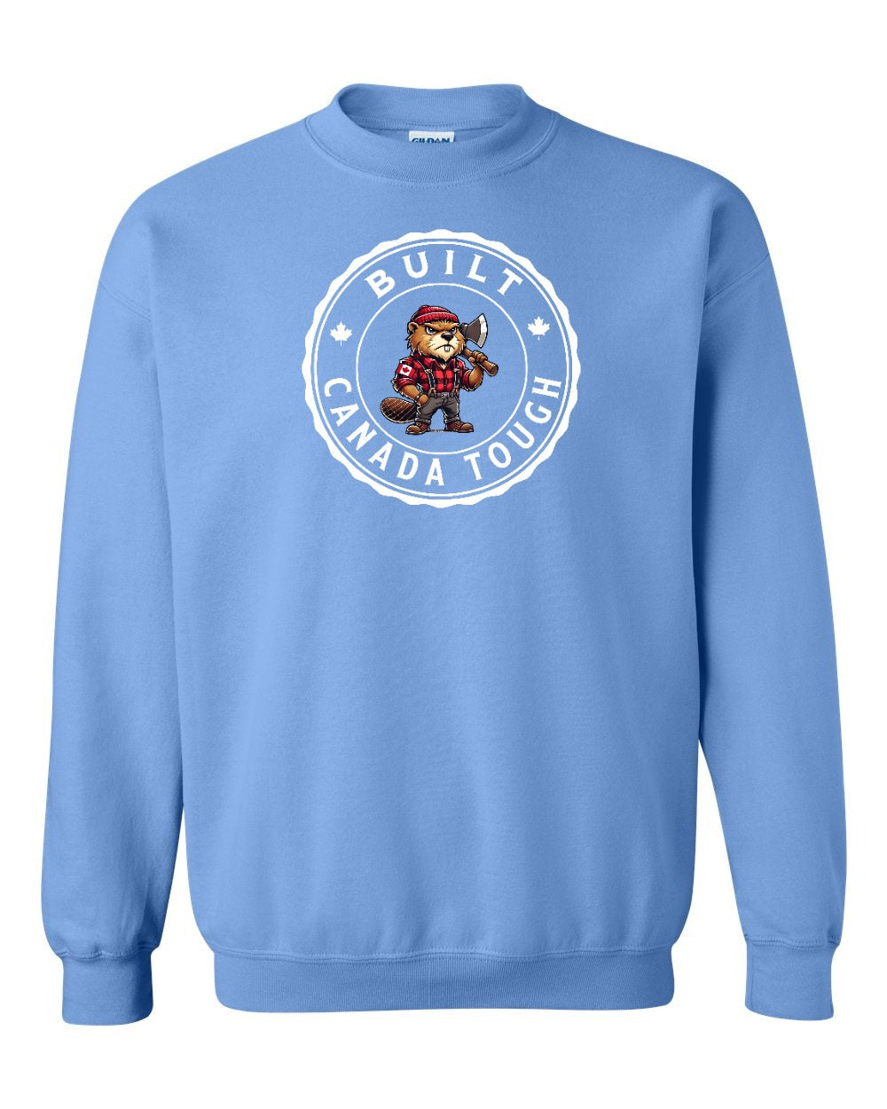 Built Canada Tough Male Beaver Crewneck Sweatshirt - Gildan Canada (sewn Internationally) - Unisex