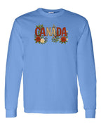 Canada Flowers Long Sleeve - Gildan Canada (sewn Internationally) - Unisex