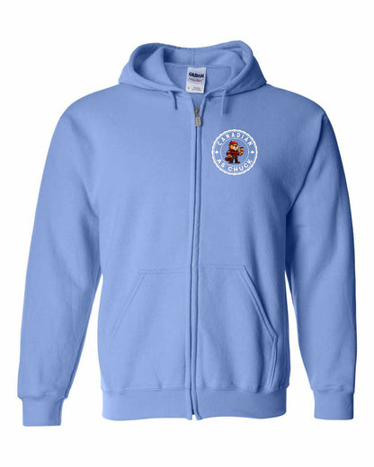 CDN as Chuck Male Beaver Left Chest and Back Zip Hoodie - Gildan Canada (sewn Internationally)