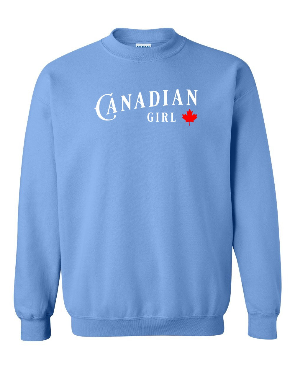 Canadian Girl Crewneck Sweatshirt - Gildan Canada (sewn Internationally) - Unisex