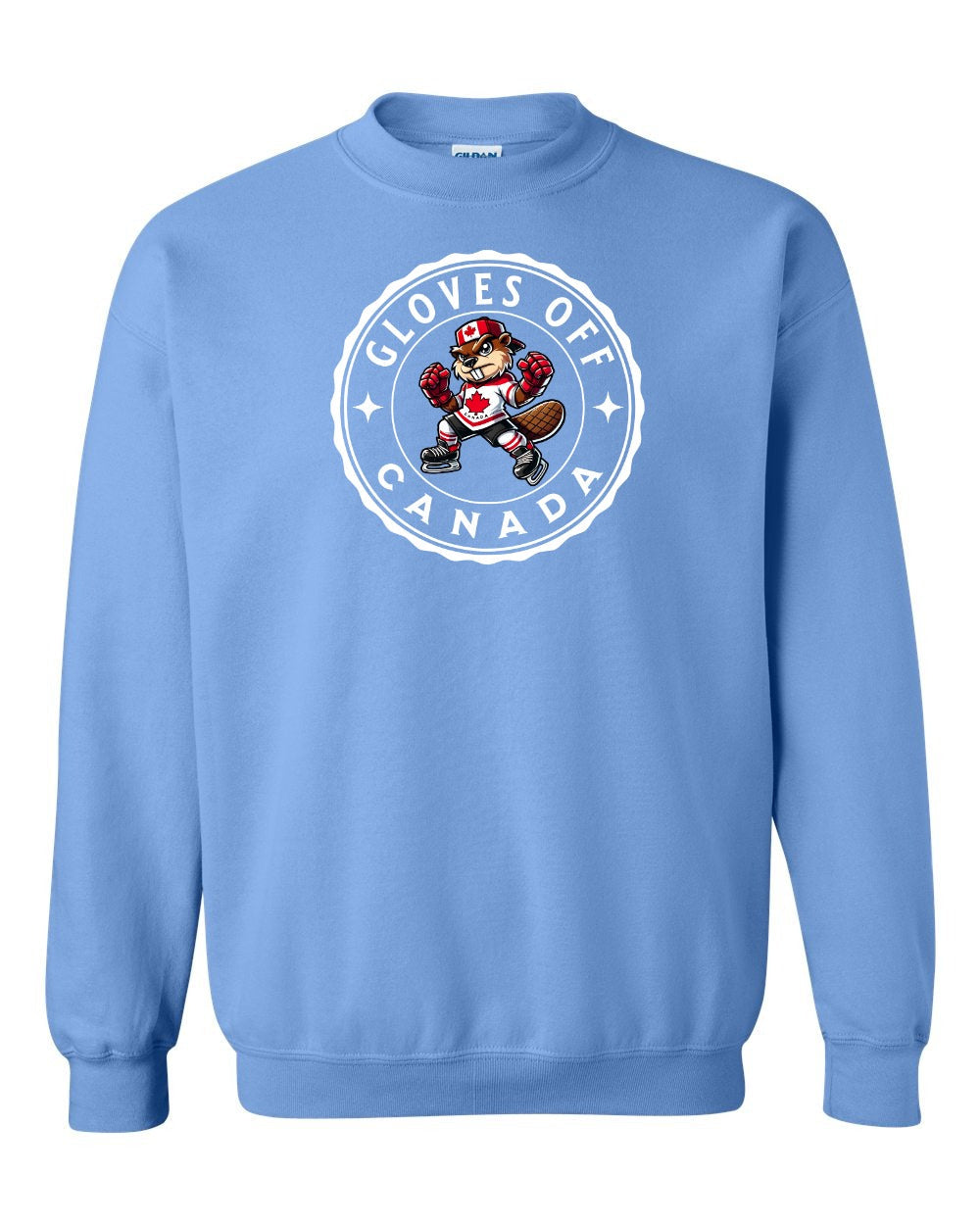 Gloves Off Beaver Crewneck Sweatshirt - Gildan Canada (sewn Internationally) - Unisex