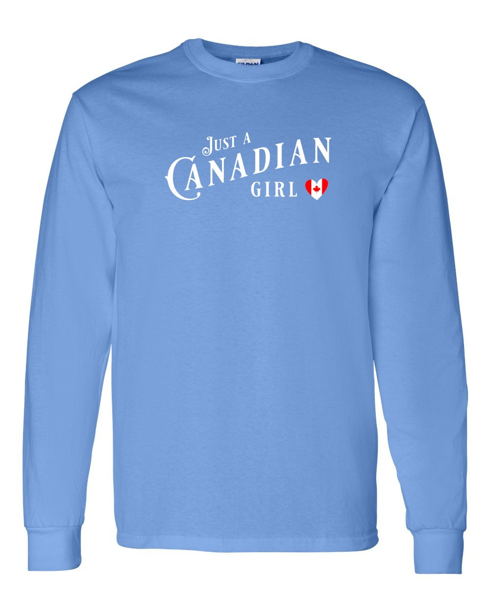 Just A Canadian Girl (Heart Flag Full) Full Long Sleeve