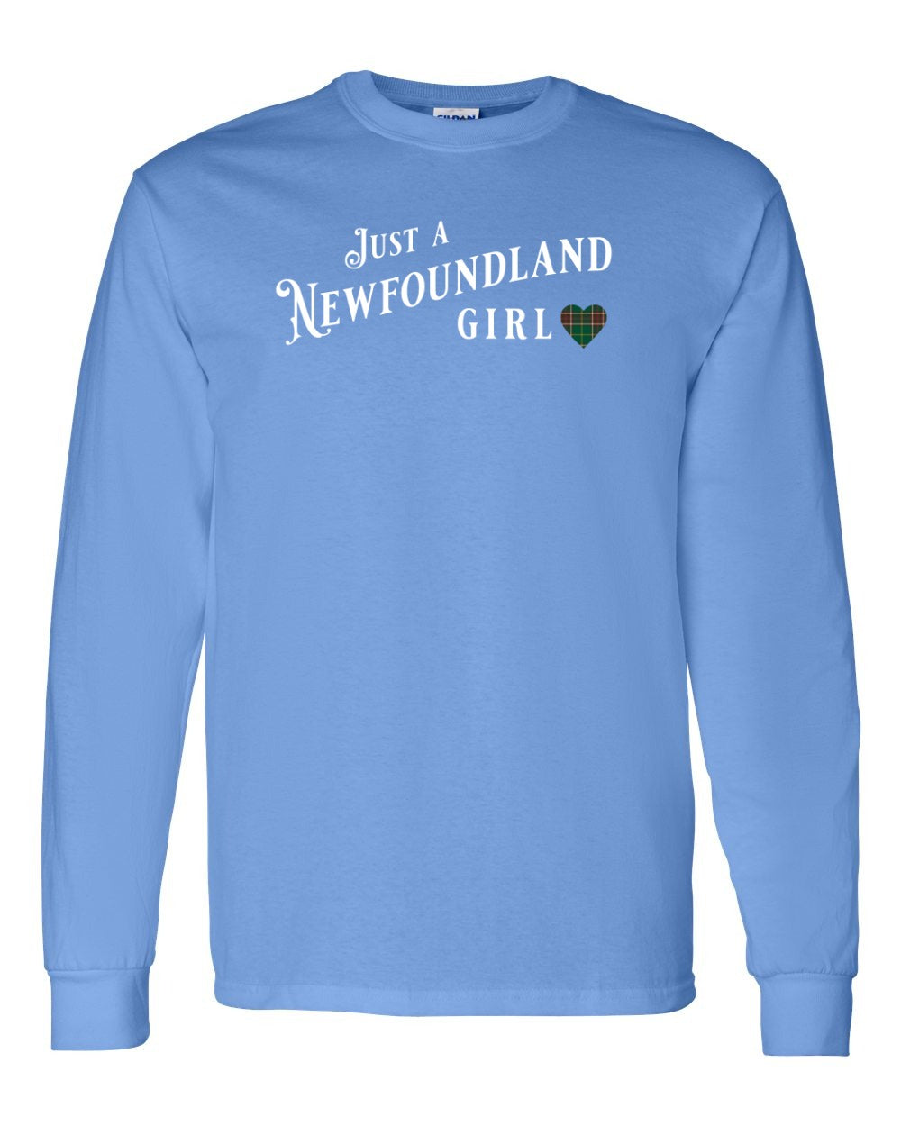 Just a NFLD Girl Tartan Long Sleeve - Unisex