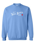 Just a NS Girl Red Heart Crewneck Sweatshirt - Unisex