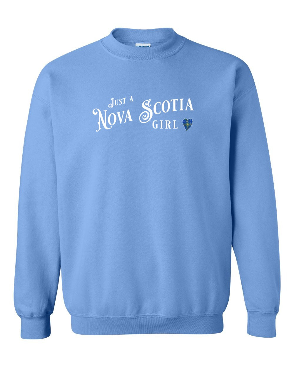 Just a Nova Scotia Girl Tartan Full crew-neck