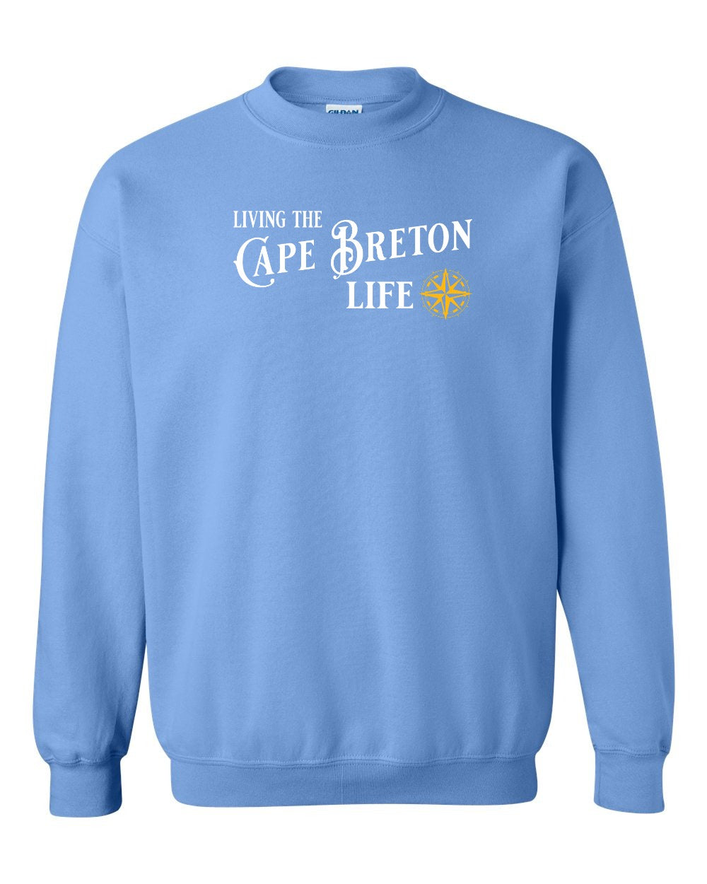 Living the Cape Breton Life yellow Full Crewneck Sweatshirt