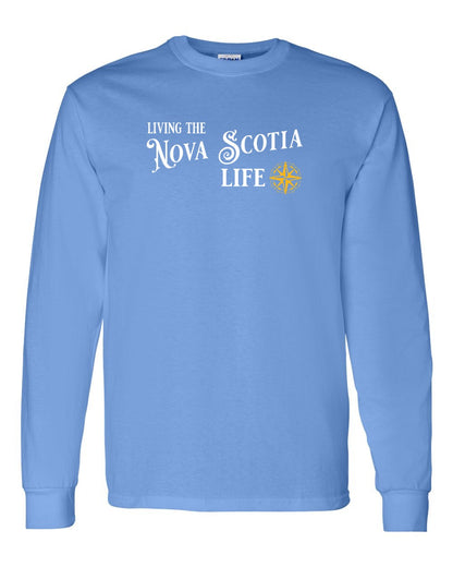 Living the Nova Scotia Life yellow Full Long Sleeve Tee