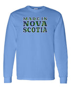 Made In NS ( Tartan Lettering) Long Sleeve Tee - Unisex