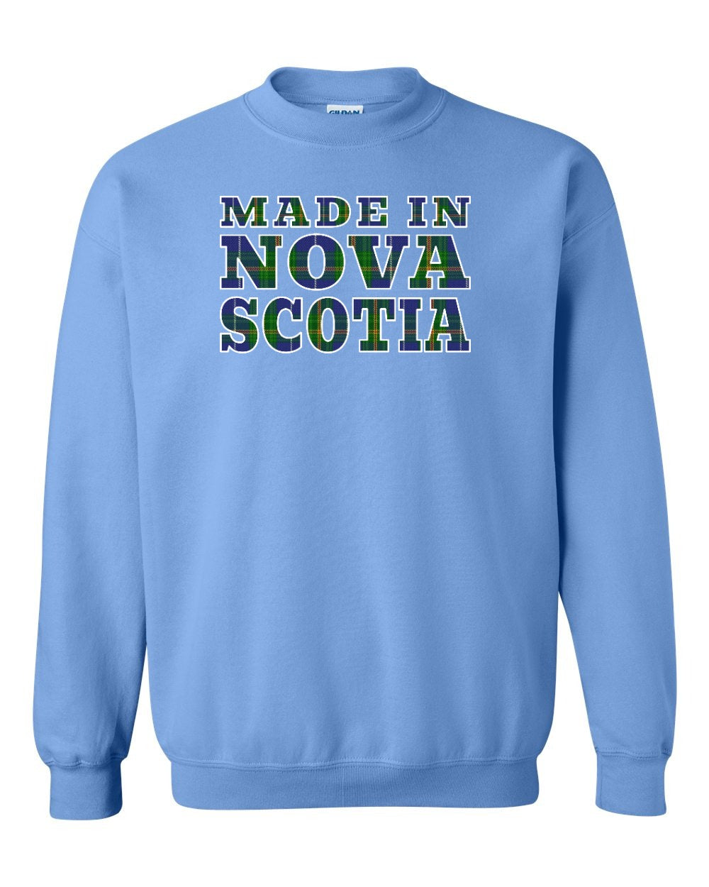 Made In NS ( Tartan Lettering) Crewneck Sweatshirt - Unisex