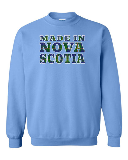 Made In Nova Scotia ( Tartan Lettering) Full crew-neck