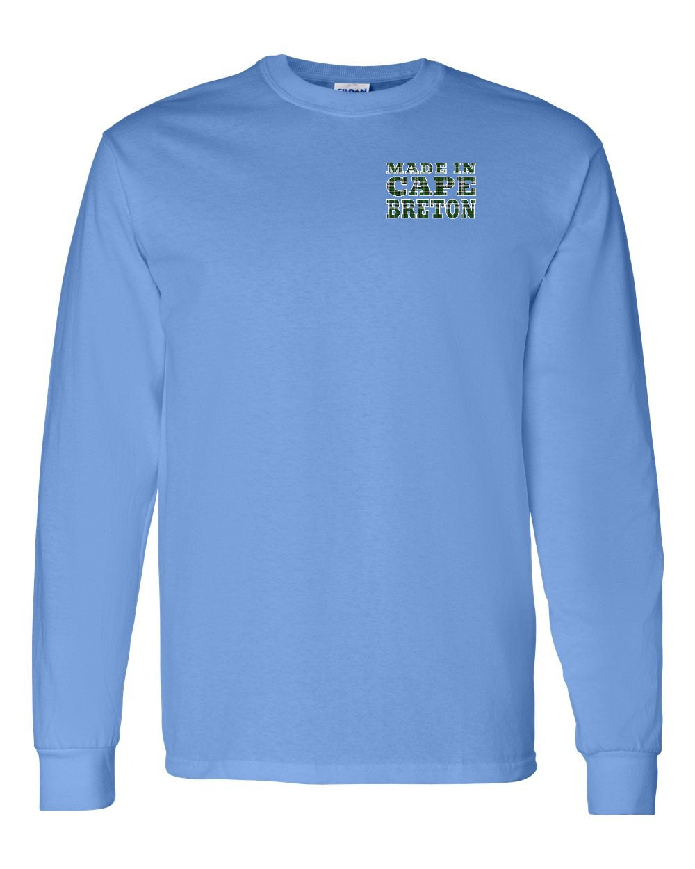 Made In Cape Breton Tartan Left Chest and Back Long Sleeve Tee