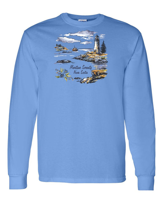 Maritime Serenity Nova Scotia Full Long Sleeve Tee