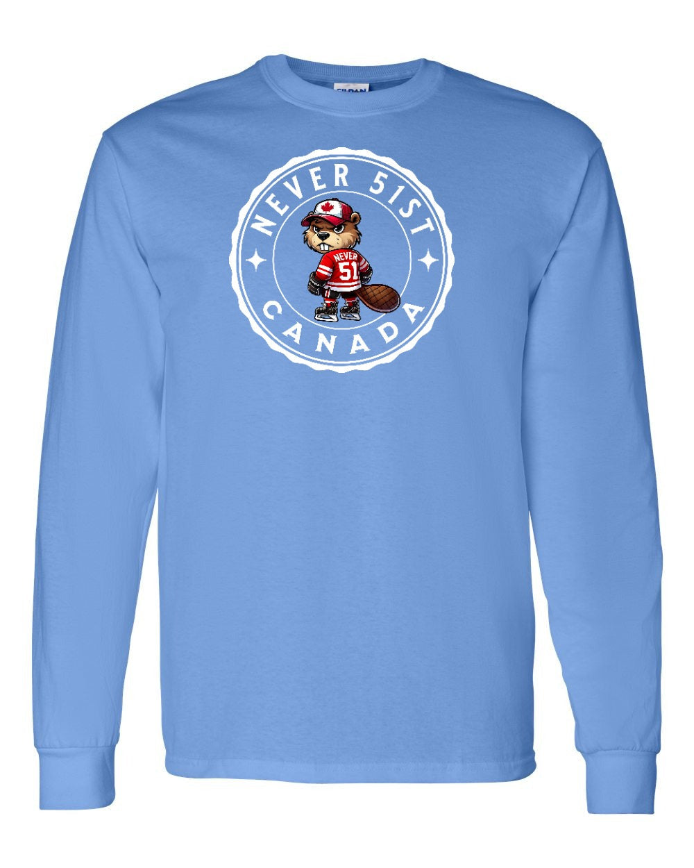 Never 51st Beaver Long Sleeve - Gildan Canada (sewn Internationally) - Unisex
