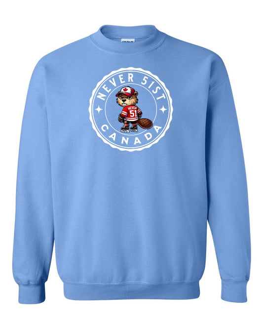 Never 51st Beaver Full Crewneck