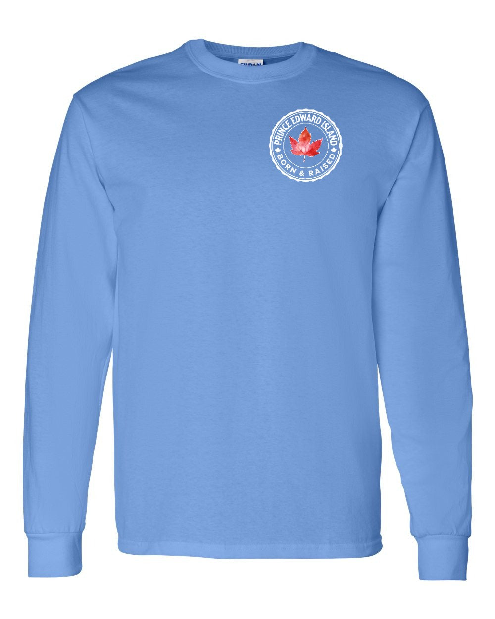Born and Raised Prince Edward Island Left Chest Long Sleeve