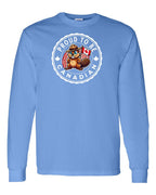 Proud to be Canadian Beaver Long Sleeve - Gildan Canada (sewn Internationally) - Unisex