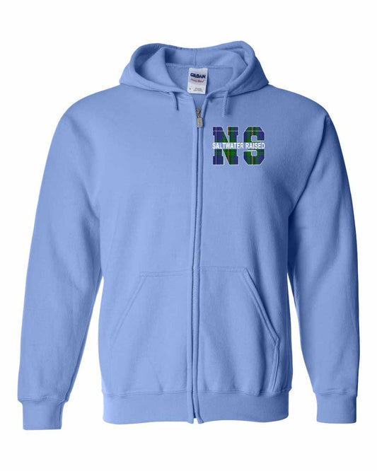 Saltwater Raised Left Chest zip-hoodie