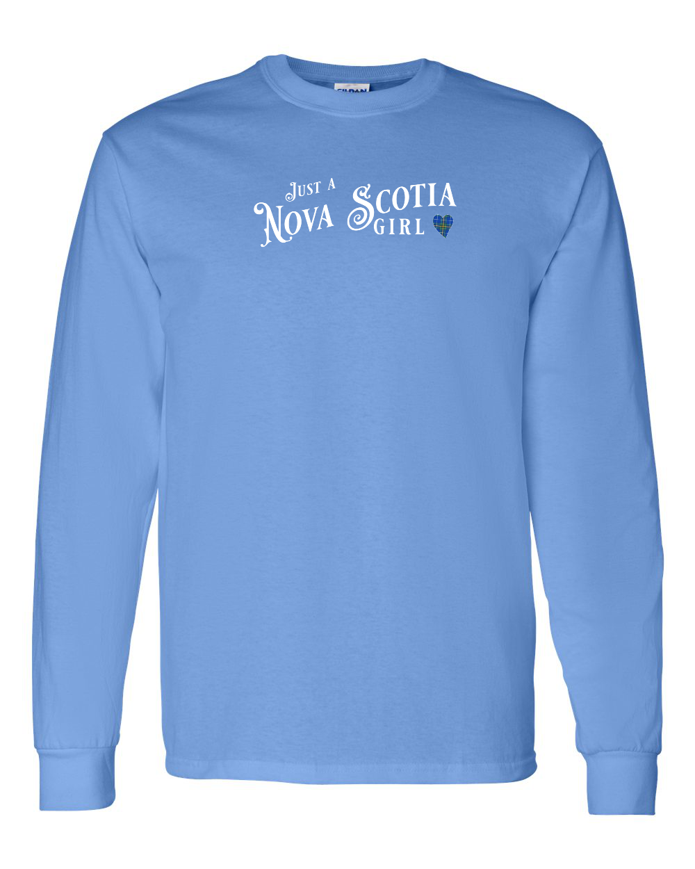 Just a Nova Scotia Girl Tartan Heart Long Sleeve - Unisex