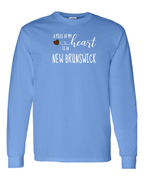 A piece of My heart in NB Tartan Heart Long Sleeve Tee - Unisex