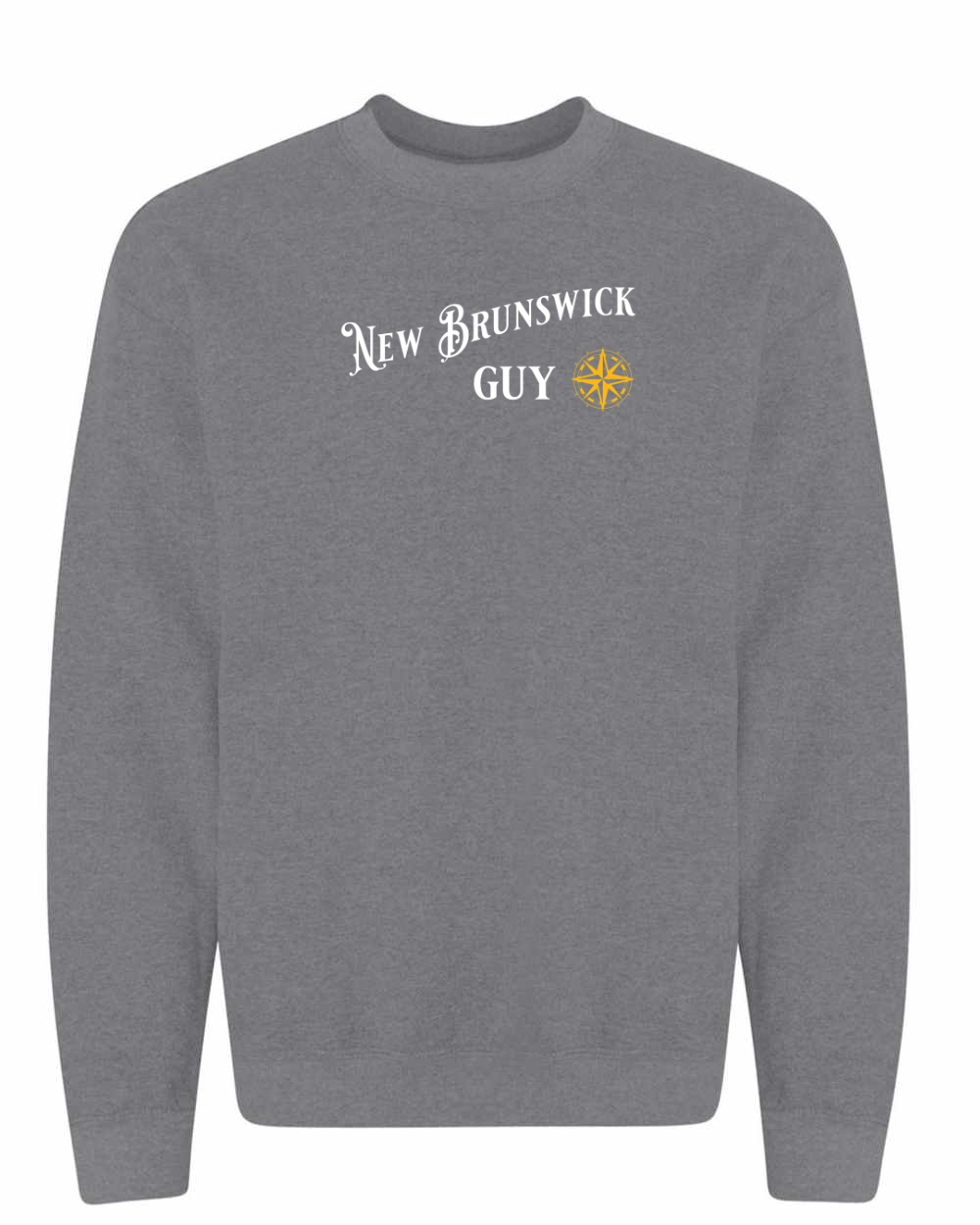 NB Guy Yellow Compass Crewneck Sweatshirt - Unisex