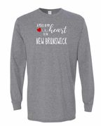 A piece of My heart in NB (Red Heart) Long Sleeve Tee - Unisex