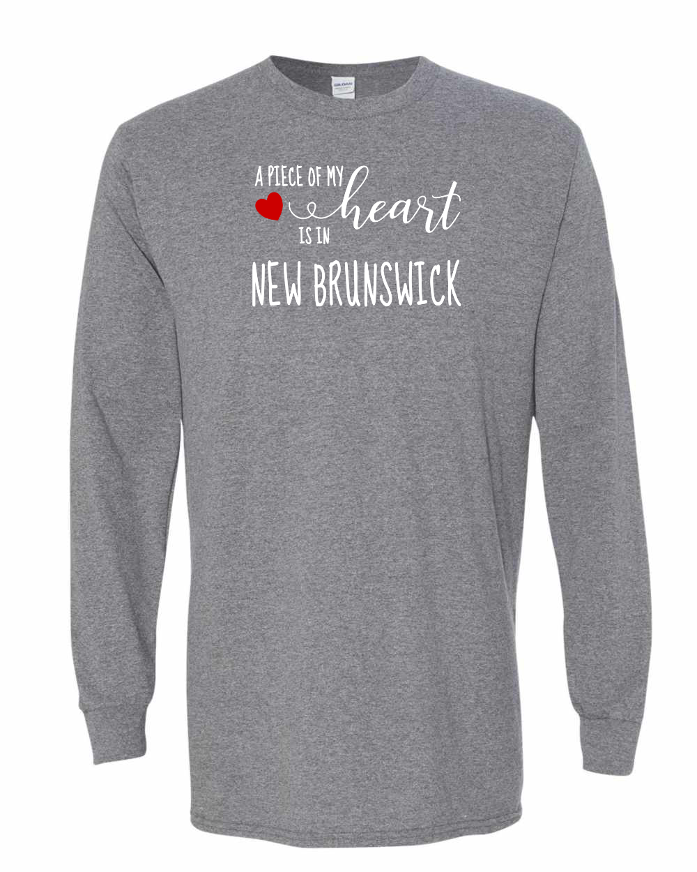 A piece of My heart in NB (Red Heart) Long Sleeve Tee - Unisex