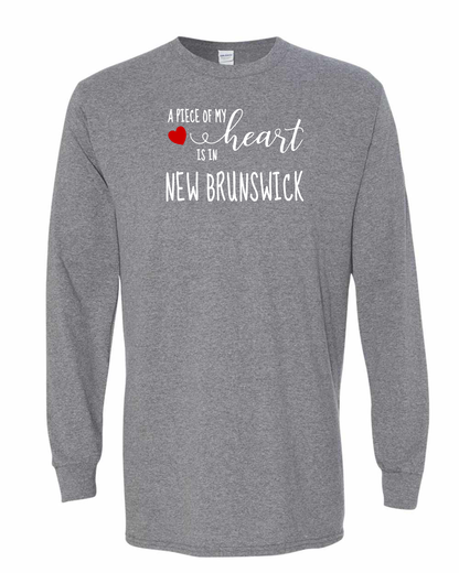 A piece of My heart in NB (Red Heart) Full Long Sleeve Tee