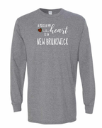 A piece of My heart in NB Tartan Heart Long Sleeve Tee - Unisex