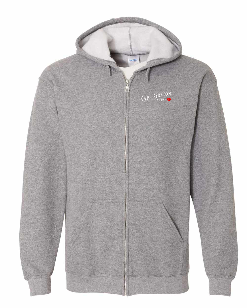 CB Nurse Left Chest Zip Hoodie - Unisex