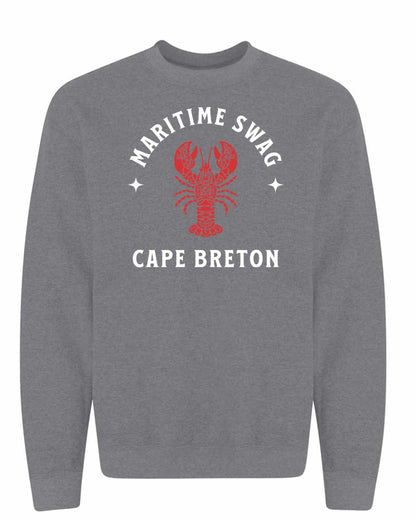Maritime Swag Cape Breton Mandala Red Lobster Full Crewneck Sweatshirt