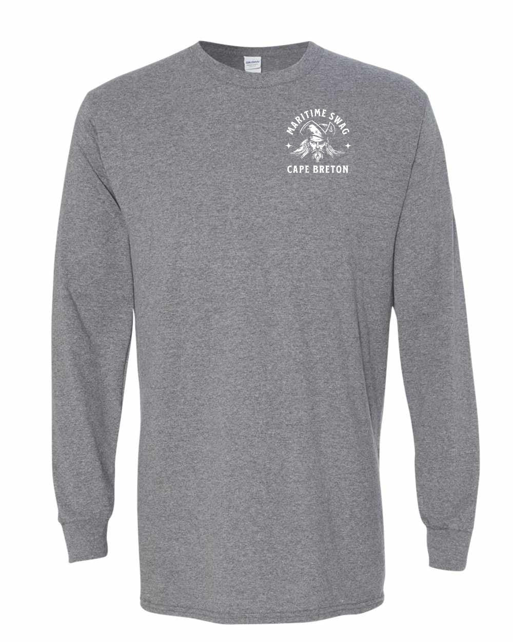 Maritime Swag Cape Breton Pirate Left Chest Long Sleeve Tee