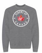 Elbows up Leaf Crewneck Sweatshirt - Gildan Canada (sewn Internationally) - Unisex
