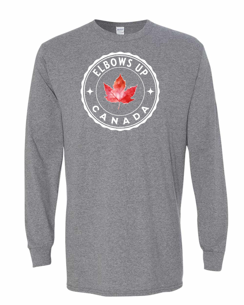 Elbows up Leaf Long Sleeve - Gildan Canada (sewn Internationally) - Unisex