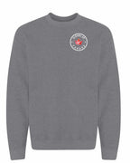 Elbows up Leaf Left Chest and Back Crewneck Sweatshirt - Gildan Canada (sewn Internationally) - Unisex