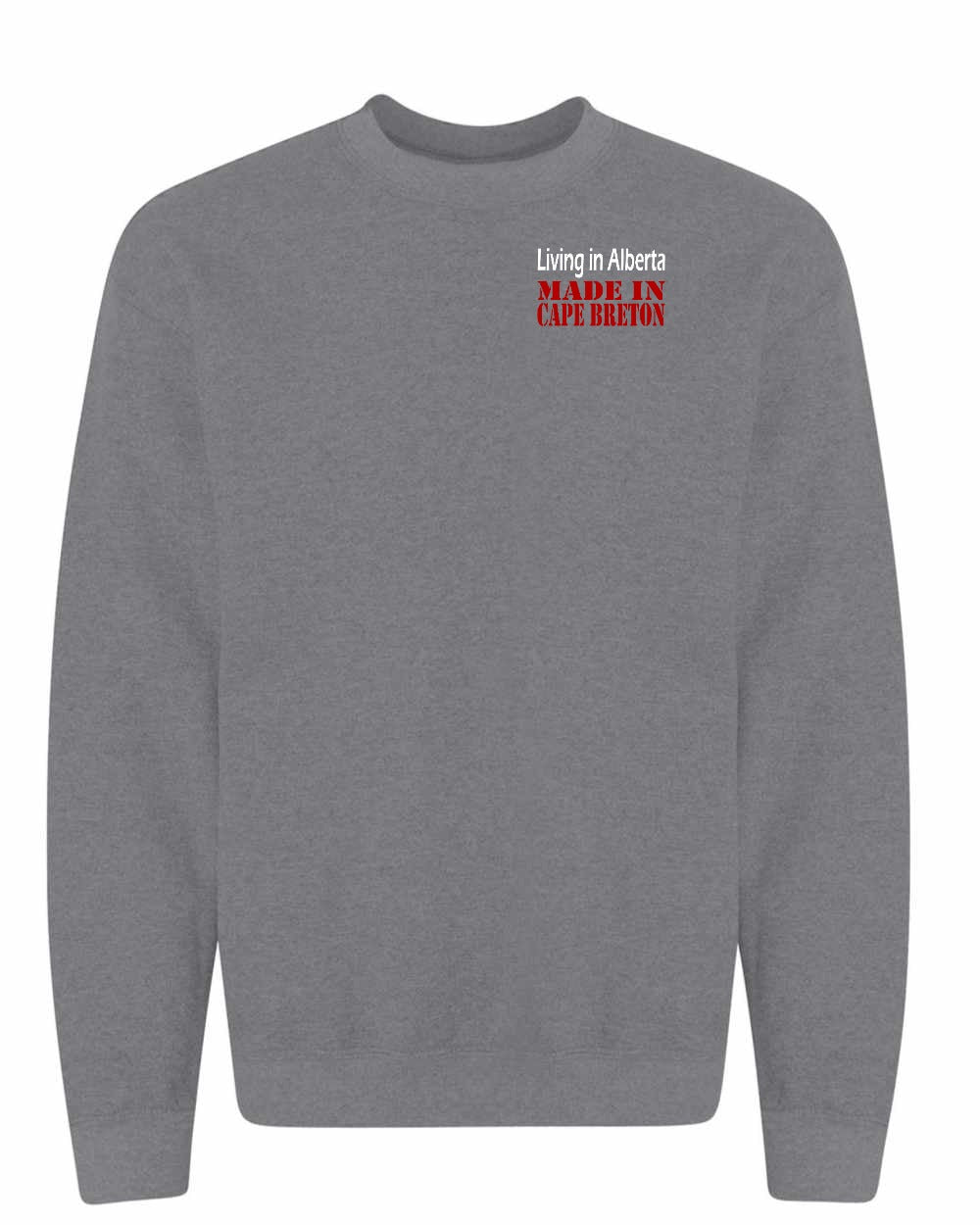 Living Alberta Made in Cape Breton Left Chest Crewneck Sweatshirt