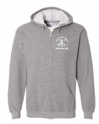 Maritime Swag NFLD Pirate Left Chest and Back Zip Hoodie - Unisex