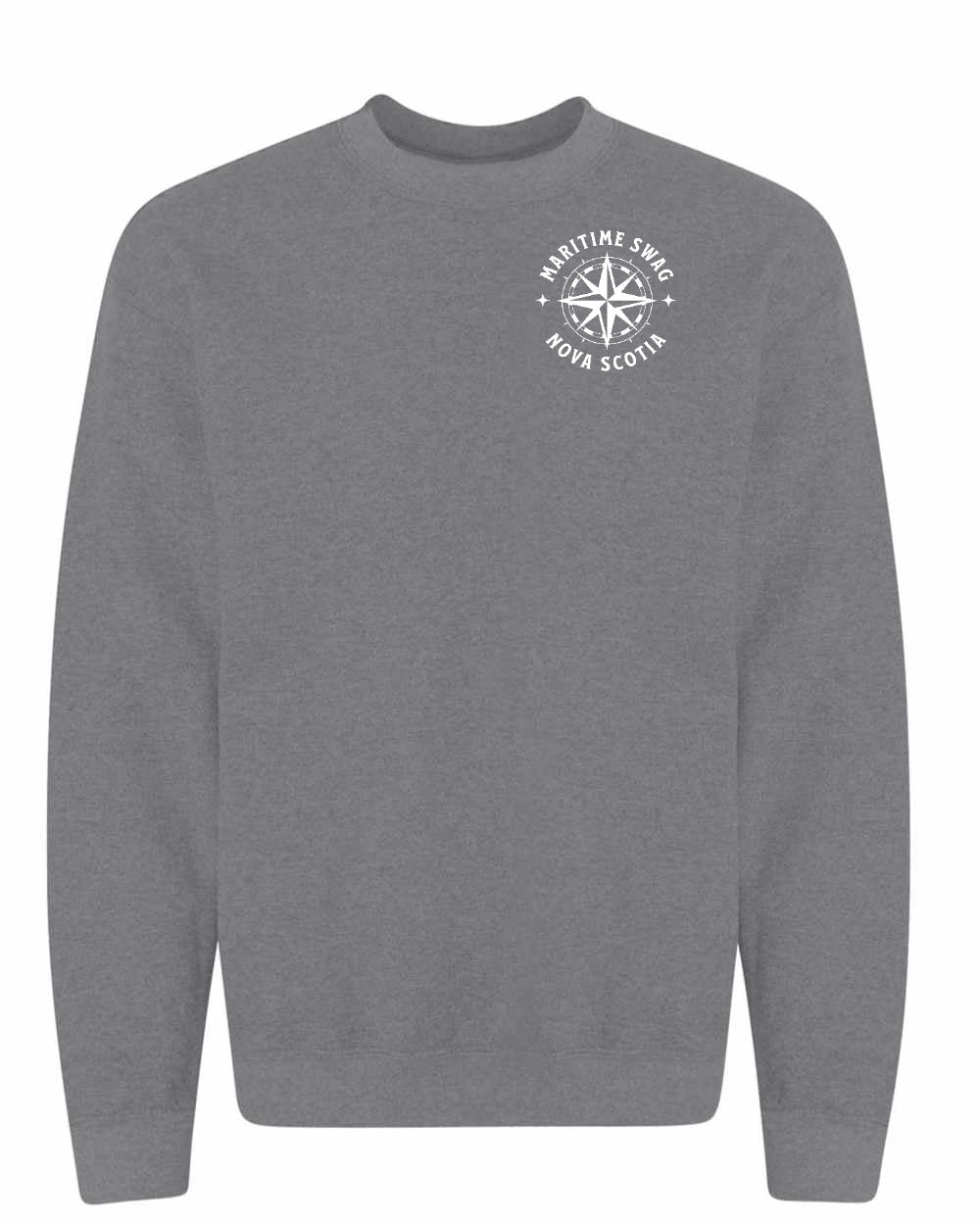 Maritime Swag NS Compass Left Chest Crewneck Sweatshirt - Unisex