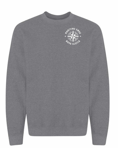 Maritime Swag Nova Scotia Compass Left Chest crew-neck