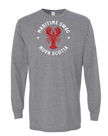 Maritime Swag Nova Scotia Mandala Red Lobster Full Long Sleeve Tee