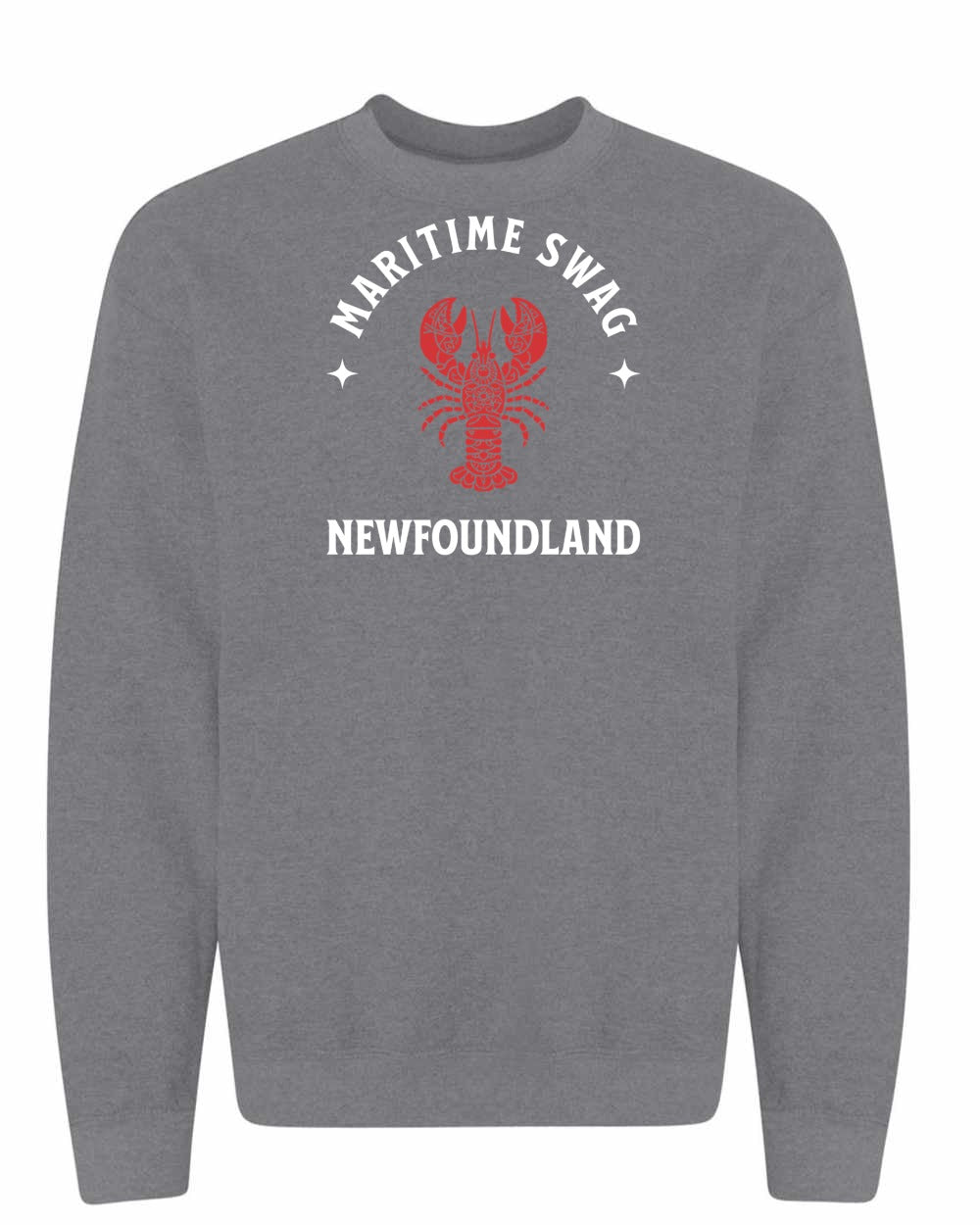 Maritime Swag Newfoundland Mandala Red Lobster Full Crewneck Sweatshirt