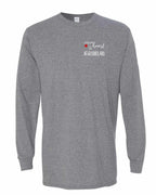 A piece of My heart in NFLD (Red Heart) Left Chest and Back Long Sleeve - Unisex