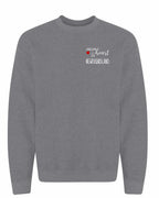 A piece of My heart in NFLD (Red Heart) Left Chest and Back Crewneck Sweatshirt - Unisex