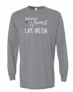 A piece of My heart in CB Tartan Heart Long Sleeve Tee - Unisex