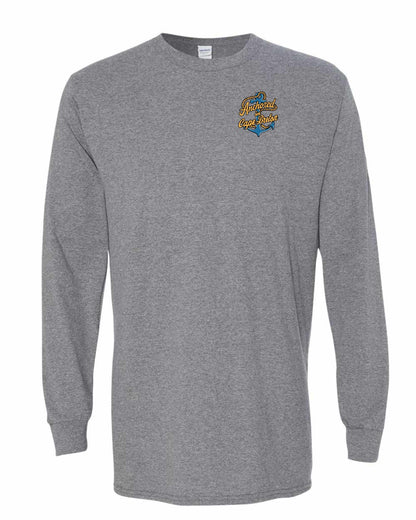 Anchored in Cape Breton (New Design) Left Chest Long Sleeve Tee