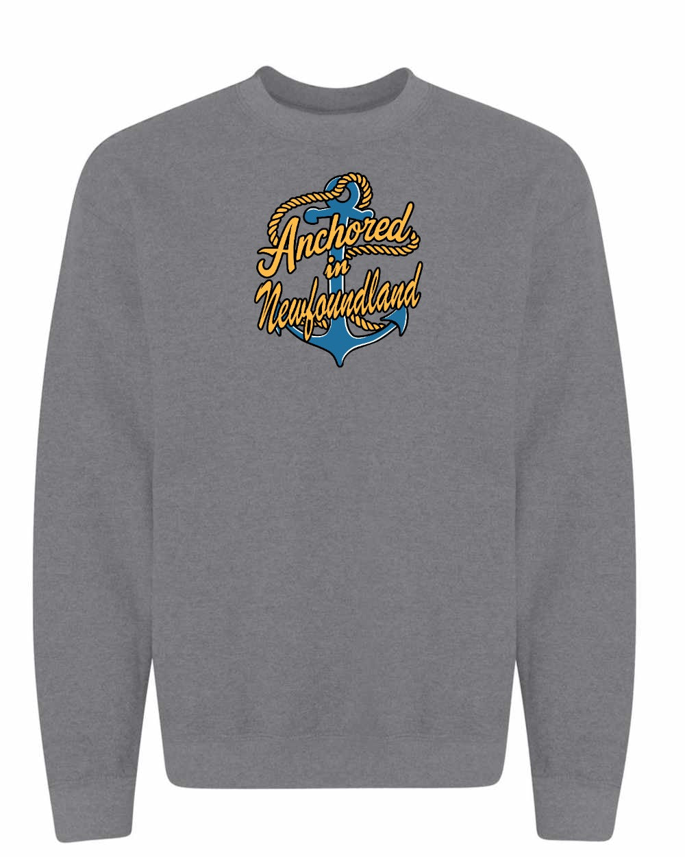 Anchored in Newfoundland (New Design) Full Crewneck Sweatshirt